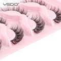 High Quality YSDO 3D Natural Reusable Soft Eye Lashes Half False Fake Makeup Eye Lashes 3 Pairs Set (Lowest Price Guarantee). 