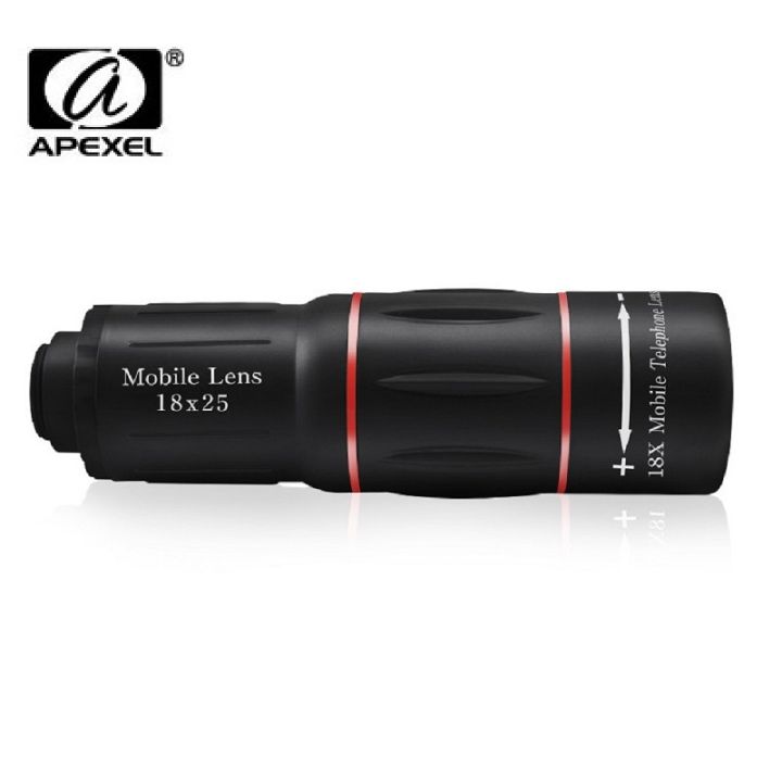 APEXEL New 18x mobile phone telephoto lens, high-resolution camera telescope, mobile phone external telephoto lens