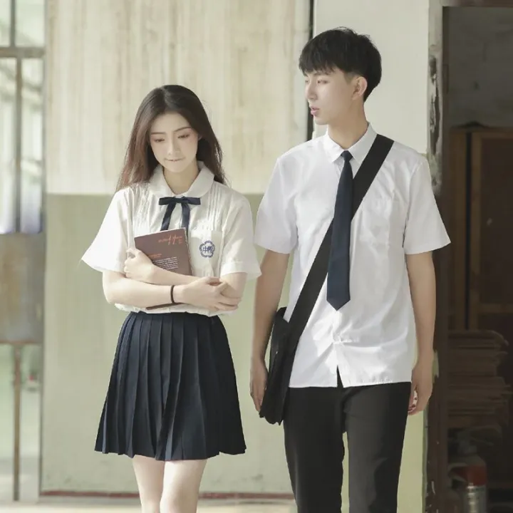 jk%20Uniform%20Summer%20Japanese%20College%20Style%20School%20Uniform%20Junior%20High%20School%20Student%20Clothes%20Short%20Sleeve%20Sports%20Meeting%20Graduation%20Class%20Uniform%20Set%20-%20Image%205