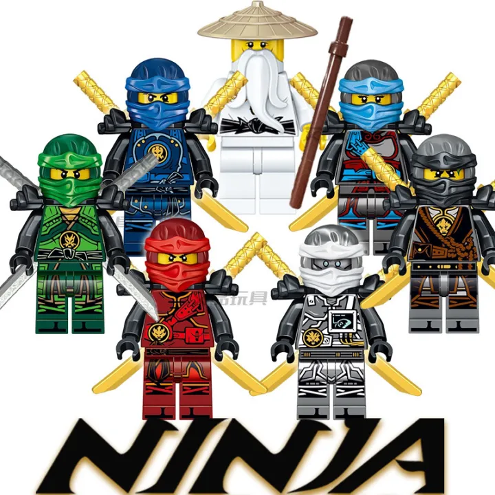 Ninjago%20Compatible%20with%20LEGO%2011%20Season%20Hero%20Scroll%20Character%20Lloyd%20Kaisen%20Jeanie%20Kyo%E6%8B%BC%E8%A3%85%20Building%20Blocks%20-%20Image%208