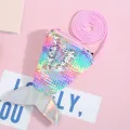 Mermaid Tail Shoulder Bag Sequins for Girls Messenger Bag Gift for Kids. 