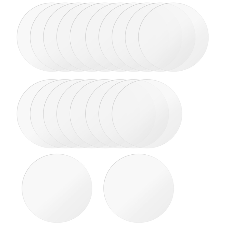 Acrylic Discs 50pcs Clear Acrylic Circles Blanks Acrylic Disc Transparent Acrylic Disk Round Circle Plastic Disc Acrylic Sheet Blank For DIY Painting Craft And Holiday Ornament Art Gouache Paint Set