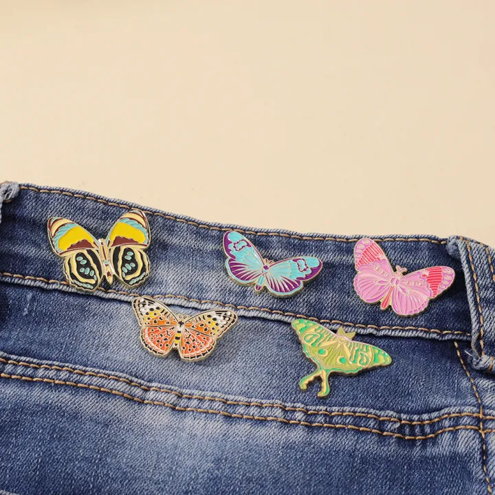 1PC/5PCS%20Fashion%20Cartoon%20Cute%20Exquisite%20Colorful%20Butterfly%20Insect%20Enamel%20Brooch%20Lovers%20Badge%20Gift%20Clothing%20Bag%20Accessories%20-%20Image%205