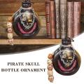 Vodka Flagon Alcohol Hip Skull Ornament Classic Portable Drinkware Alcohol Bottle Flask Flask. 