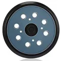 Nullmul 2pcs 8 Holes 125mm Hook Loop Sanding Backing Pad for Orbital Sander Disk Discs Backup Stick on Pad. 