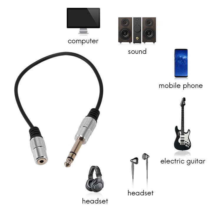 1/4%20inch%20to%203.5mm%20Stereo%20Adapter%20Cable%206.35mm%20TRS%20Male%20to%203.5mm%20Female%20Quarter%20Inch%20Headphone%20Jack%20Converter%20AUX%20Connector%20Cable%20-%20Image%203