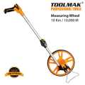 Measure Wheel, Distance Measuring Wheel, Wheel Measuring Tool, Rolling Measurement Wheel, Collapsible with Backpack,10 KM, 12’’ Diameter Wheel - Adapt to Various Roads - TOOLMAK. 