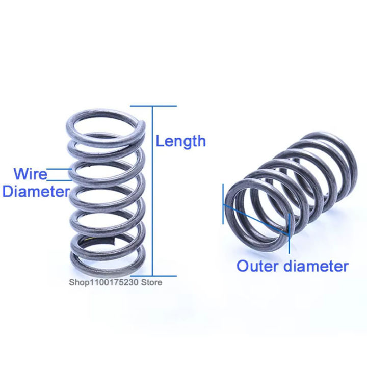 Variable Diameter Compression Spring 1Pcs 305mm Wire Diameter 2mm-6mm Spring Steel Compression Spring Reture ...