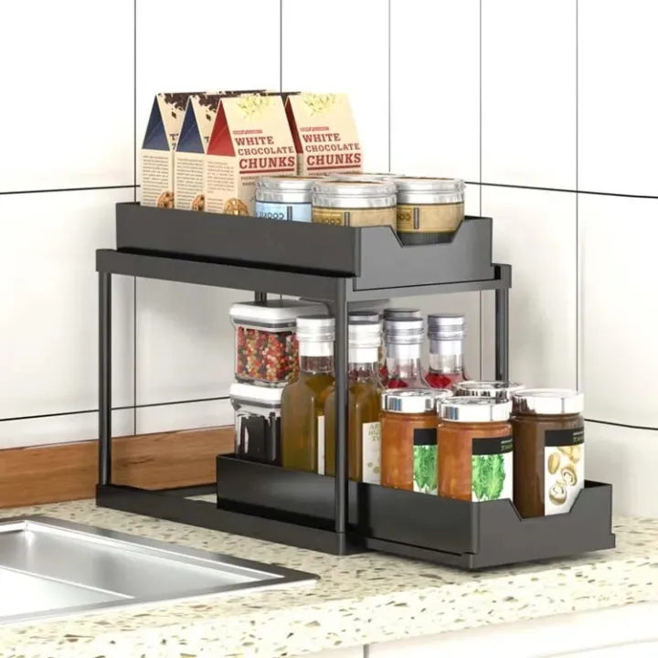 Double%20Layer%20Spice%20Rack%20Storage%20Rack%20Pull-out%204%20Hooks%20Sliding%20Drawer%20Cabinet%20Basket%20Organizer%20Kitchen%20Shelf%20Seasoning%20Holder%20-%20Image%204