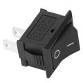 Mini Rocker Switch, 2Pin 2 Position Switch Rocker On/Off Appliance Toggle Switch Snap Boat Rocker Switch 6A 250V 10A 125V Black for Car Auto Boat Household Appliances. 