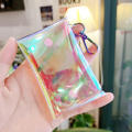 Wallet With Keychain Mini Wallet Transparent Purse Ladies Wallet Keys Pouch Laser Coin Purse Coin Purse. 