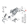 11427608123 Engine Turbocharger Oil Supply Hose Pipe for BMW N13 F20 F21 F30 3 Series. 