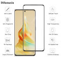 3in1 For OPPO Reno 8T 5G Tempered Glass Full Curved Screen Protector + Camera Lens Film + Carbon Fiber Back Film. 