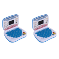 2X Learning Machine Laptop Computer Child Electronic Preschool Language Education Toys Gift Toddler Kid Blue. 