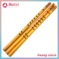 Hui 44CM Chinese Traditional 6 Hole Bamboo Flute Vertical Flute Musical Instrument. 