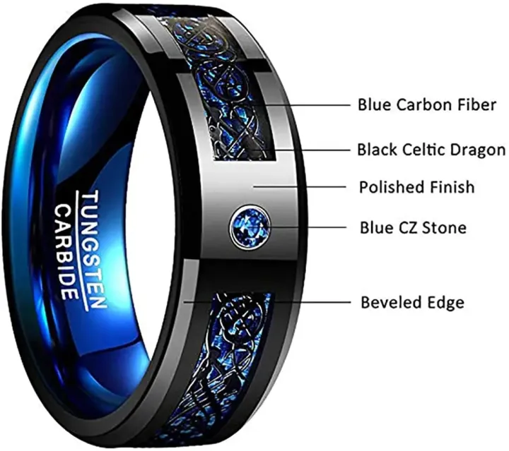 New%20Fashion%208mm%20Men%20Stainless%20Steel%20Celtic%20Dragon%20Ring%20Inlay%20Blue%20Zircon%20Stone%20Ring%20Blue%20Carbon%20Fibre%20Ring%20For%20Men%20Wedding%20Band%20-%20Image%205