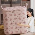 New With Handle Clothes Storage Bins Foldable Large Capacity Quilt Storage Bag Dust-Proof Clothes Organizer Closet Storage Box for Home. 