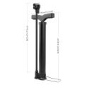 Portable Bicycle Pump Max 120 PSI Bike Manual Air Pump Balloon Tire Inflator Schrader Valve Floor Pump Cycling Accesories. 