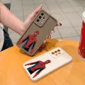 PMP for Xiaomi Redmi 11T + Pro 4G Note 12 Turbo 5G silicon soft square shape Spider-Man Figure Phone Pipe fully wrapped pattern. 