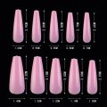 24/100Pcs Candy Colors Nail Tips 100PCS Ballerina Full Coverage Long Nails Art Manicure DIY Beauty Manicure Extension Tools. 