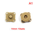 10Sets Magnetic Buttons Bags Magnet Automatic adsorption Buckle Metal Buttons Sunlight Mall. 