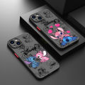 Disney Stitch Love Angel Phone Case For iPhone 15 14 13 12 11 Pro Max mini XS XR X 8 7 6 Plus SE TPU Frosted Translucent Cover. 