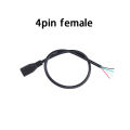 2Pin 4Pin USB Male / Female to Open Wire 2 Core 4 Core Power Data Charging Wire Connector Cable. 