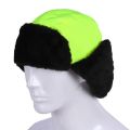 Russian Style Thickened Trapper Hat Warm Waterproof Ski Hat Reflective Strips Design Windproof Earflap Hat Winter Outdoor Activities. 