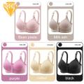 Comfortable Nylon Bra Comfortable Plus Size Bra with Front Button Closure Adjustable Straps No Wire Support Soft Elastic Material Perfect for Southeast Asian Women Breathable Bra. 