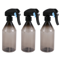 OUMERY Plastic Bottles for Cleaning Solutions,10OZ Reusable Empty Container with Black Trigger Sprayer, 3Pack. 