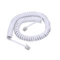 RJ9 Coiled Telephone Wire 6FT Curved Telephone Landline Phone Handset Handle Line Cable 4P4C 6Ft/1.85m. 
