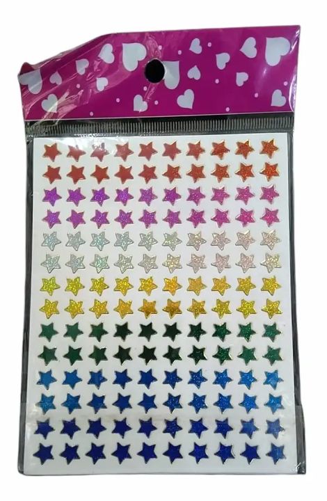 10 PCS Star sticker Cards , Star Cards For school and UKG works, School Needs
