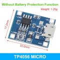 New Version 5V 1A 18650 TP4056 Lithium Battery Charger Module Charging Board With Protection Dual Functions 1A Li-ion. 