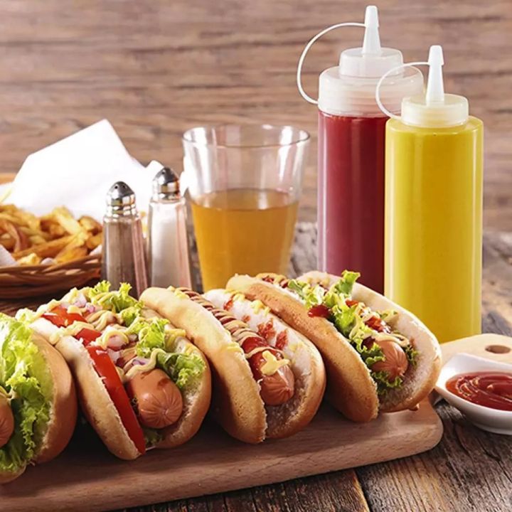 BBQ%20Sauce%20Bottle%20-%20240%20ml%20-%20Multi%20Color%20Squeeze%20Bottle%20with%20Scale,%20Plastic%20Dosing%20Bottle%20with%20Screw%20Cap%20Funnel%20for%20Ketchup,%20Mustard,%20Mayo,%20Hot%20Sauces,%20Sauce%20Bottle%20for%20Home%20&%20Restaurant%20-%20Image%205