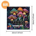Fungi Coloring Book 24 Page Books Gift For Birthday Party Relieve Stress Kill Time Graffiti Painting Drawing Art. 