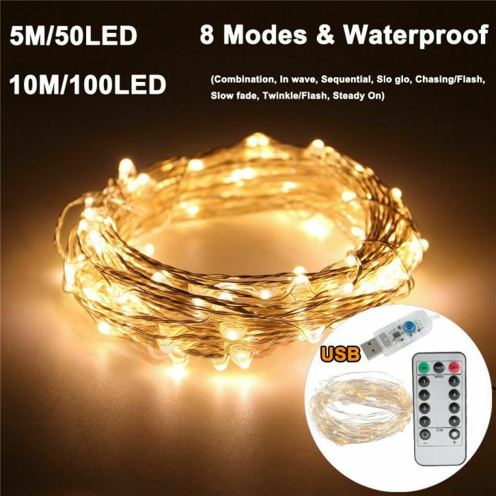 USB%2010M%208%20Modes%20100%20LED%20String%20Light/Fairy%20String%20Light%20Christmas%20Waterproof%20Copper%20Wire%20LED%20String%20Fairy%20Light%20Battery%20Powered%20Remote%20Control%20%20for%20Wedding%20Christmas%20Decor%20-%20Image%209
