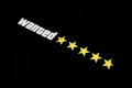 Wanted LED Light Sticker. 