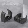 2 Pcs Nylon Ladder Clip Boat Hook Clip for Size 1-1/4Inch Diameter Per Set UV Marine Accessories Yacht Boat,Black. 