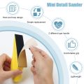 Yellow Hand Sanding Tools for MINI Sander for MINI Sander Kit for Detail Work Finger Sander for Crafts for MINI Sander for Small Projects. 