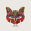 Vintage Blue Eye Cat Mask Brooch Vintage Style Corsage Exquisite Niche Design Pins Women Fashion Clothing Accessories. 