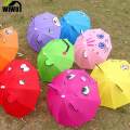 INSOUND Cute Child Umbrella Preschool Children Kids Umbrella for Rain Kindergarten Toddler Girls Boys Portable Plaid Umbrella Cartoon Umbrella Toy Folding Umbrella Model Miniature Umbrella. 