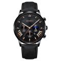 2Pcs Male Leather Bracelets Quartz Watch Set Man Fashion Casual Accessories. 