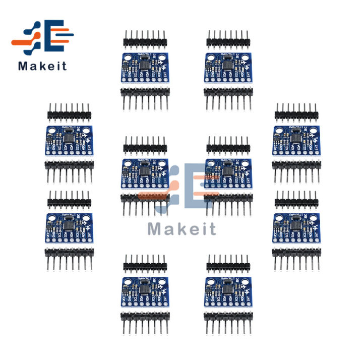10pcs%20Gy521%20Gy-521%20Mpu6050%20Mpu-6050%20Iic%20I2c%20Interface%203%20Axis%20Analog%20Gyroscope%20Sensor%20Accelerometer%20Compatible%20Module%20For%20Arduino%20-%20Image%204