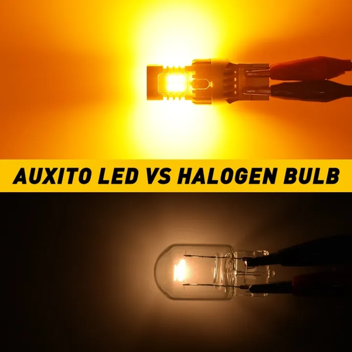 AUXITO%202pcs%20No%20Hyper%20Flash%20T20%20W21W%20WY21W%207440%207440NA%20LED%20Turn%20Signal%20Light%20Bulbs%20Canbus%20Error%20Free%20Car%20Lamp%20Amber%20-%20Image%203