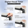 Digital Alarm Clock Visual Dual Display Countdown. 