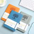 Simple Journal Notebook PU Leather Solid Color A5 Pocket Notepad Soft Cover with Elastic Strap Office Record Book. 