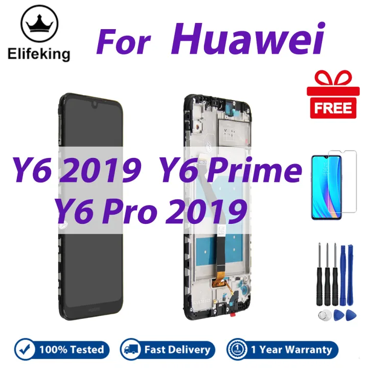 LCD With Frame For HuaWei Y6 2019 Y6 Prime Y6 Pro 2019 Display Touch Screen Digitizer Assembly Replacement Parts