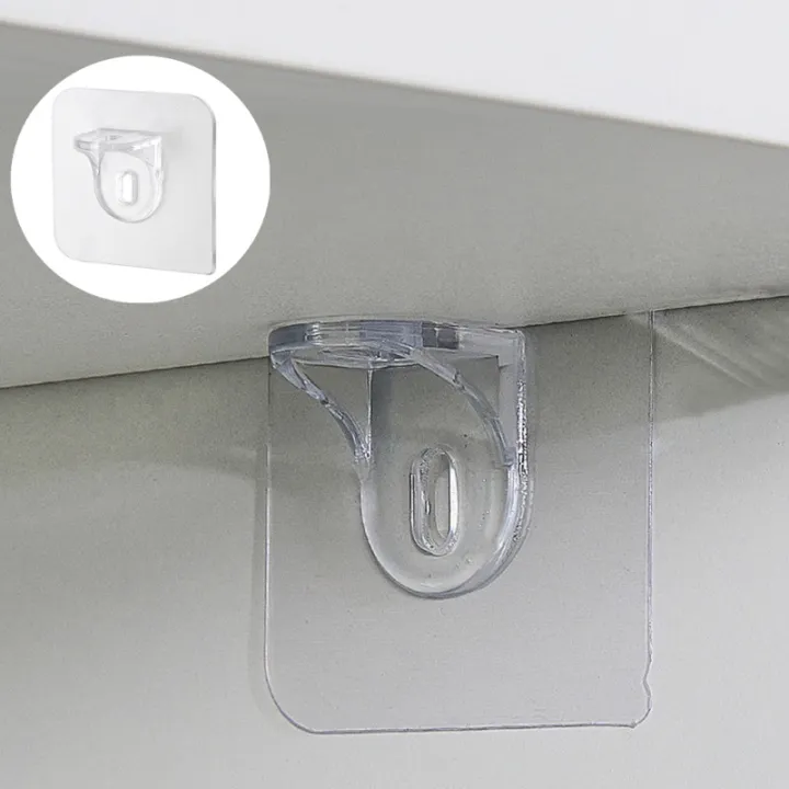 Library Shelf Clips Transparent Acrylic Self Adhesive Book Shelves Clips Shelf Support Peg ...