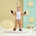 Christmas Costume Jumpsuit Reindeer Costume for Party Fancy Dress Cosplay 130cm to 140cm. 