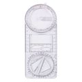 Office Supplies Activity Angle Drawing Ruler Ruler Straight 360 ° Movable Geometry Ruler Transparent Measurement Drawing Template Primary School. 